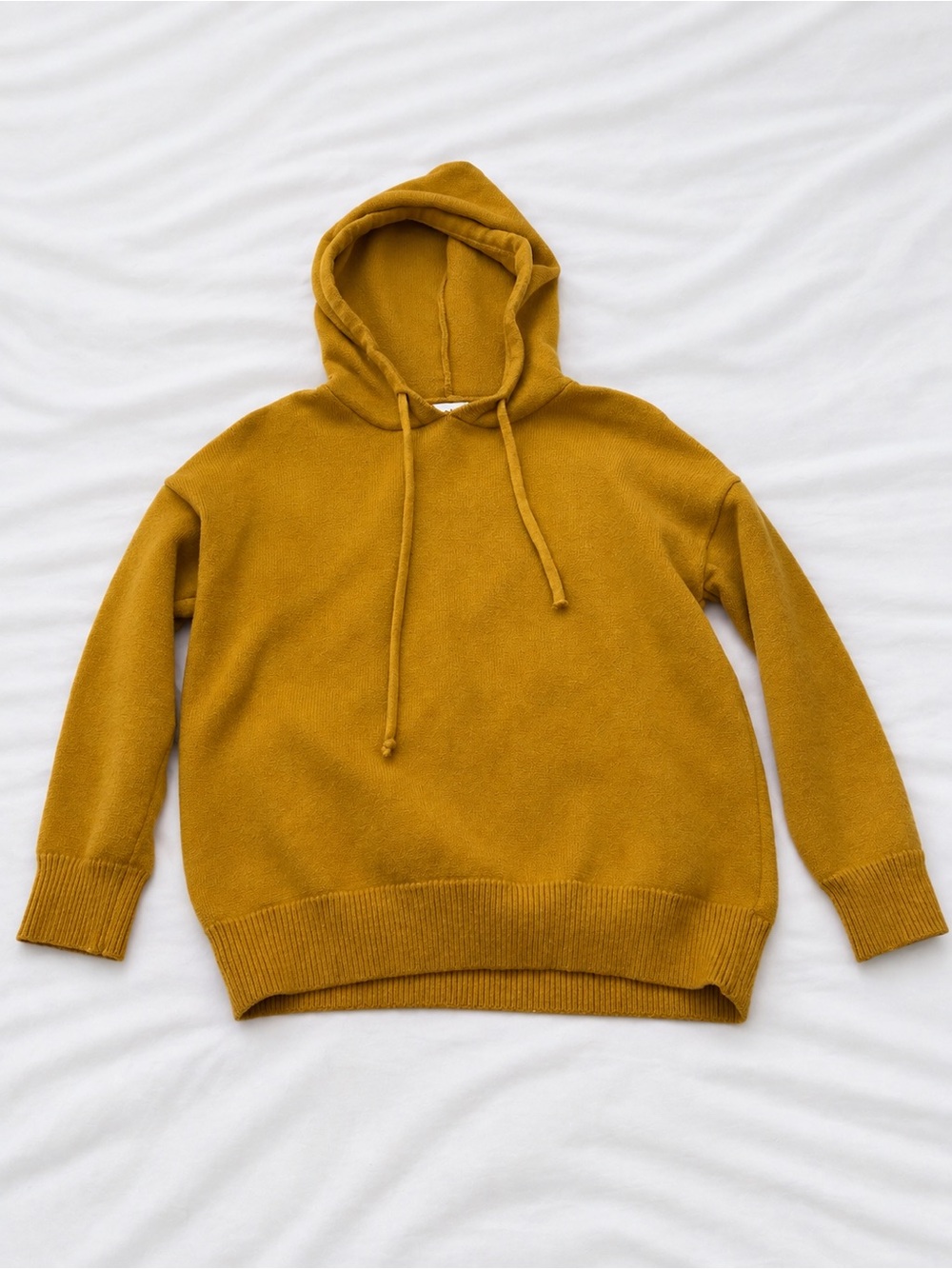 Roolee Mustard Hoodie Sweater in Golden Yellow